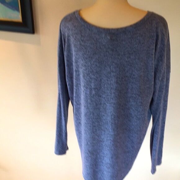 Republic long sleeve gray tee shirt soft fleece like pocket top L - Picture 4 of 6